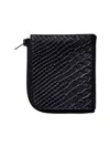 Ampersand As Apostrophe Women's Half Zip Wallet In Black Python In Multi
