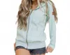 Ampersand Ave Avenue Full Zip Hoodie In Seafoam In Blue