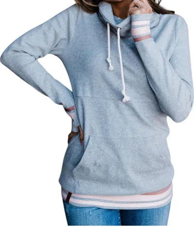 Ampersand Ave Cowlneck Sweatshirt In Mad About You In Multi