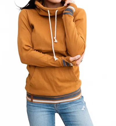 Ampersand Ave Cowlneck Sweatshirt In Mad About You Mustard In Yellow