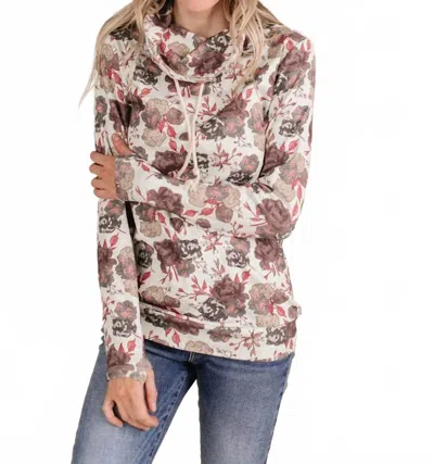 Ampersand Ave Cowlneck Sweatshirt In No Doubt In Multi