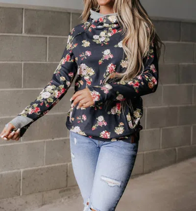 Ampersand Ave Double Hood Sweatshirt In Over The Moon In Multi