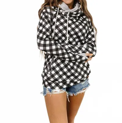 Ampersand Ave Doublehood Sweatshirt In Coffee Break In Multi