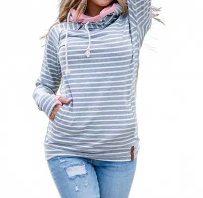 Ampersand Ave Doublehood Sweatshirt In Far Out In Multi