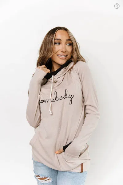 Ampersand Ave Doublehood Sweatshirt In Homebody In Multi