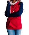 Ampersand Ave Doublehood Sweatshirt In Land Of The Free In Multi