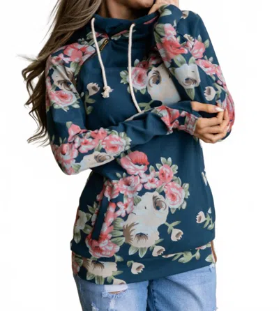 Ampersand Ave Doublehood Sweatshirt In Peace Of Mind In Multi