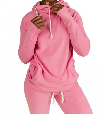 Ampersand Ave Doublehood Sweatshirt In Pink Tulip