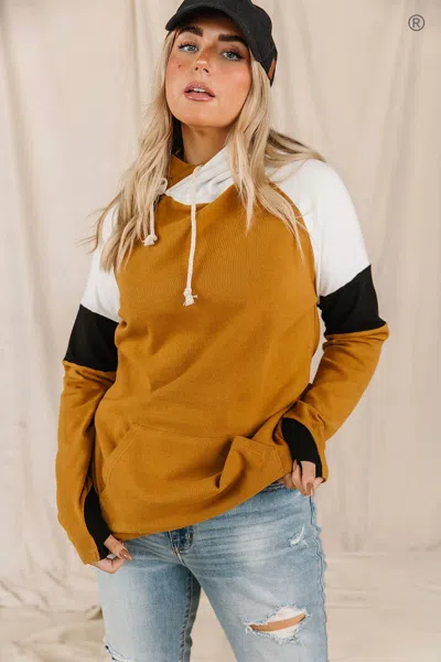 Ampersand Ave Doublehood Sweatshirt In Rustic Charm In Multi