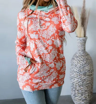 Ampersand Ave Doublehood Sweatshirt In Time To Shine In Multi