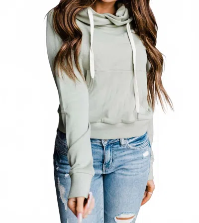 Ampersand Ave Elevated Sweatshirt In Crossover Wild Card In Green
