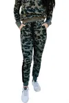 Ampersand Ave Everyday Essential Joggers In Moss Leopard In Multi