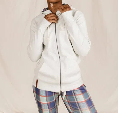 Ampersand Ave Fullzip Sweatshirt In Merry & Bright In White