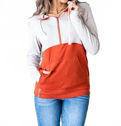 Ampersand Ave Halfzip Hoodie In The Bright Side In Multi