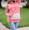 Ampersand Ave Halfzip Sweatshirt In Burning Love In Multi