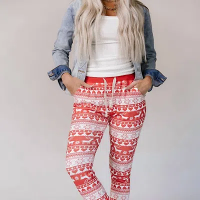 Ampersand Ave New And Improved Jogger In Reindeer Games In Multi