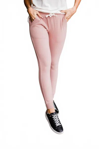Ampersand Ave Performance Fleece Joggers In Rose Pink