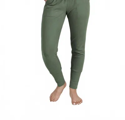 Ampersand Ave Performance Fleece Joggers In Wanderlust In Green