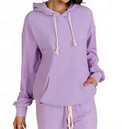 Ampersand Ave Performance Fleece University Hoodie In Wisteria In Purple