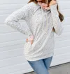 Ampersand Ave Something Different Double Dooded Sweatshirt In Grey Abstract In Multi