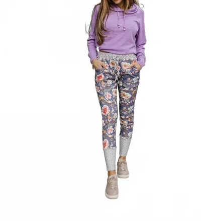Ampersand Ave Triple Stretch Jogger Pants In Dancing Floral In Multi