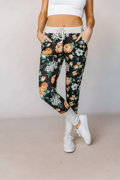 Ampersand Ave Triple Stretch Jogger Pants In Love Like Wildflowers In Multi