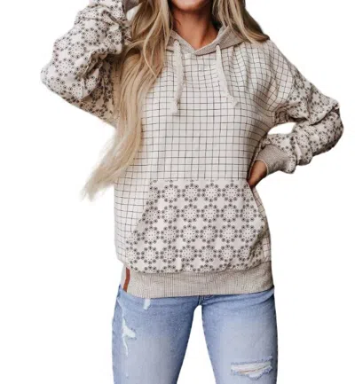 Ampersand Ave University Hoodie In First Date In Multi