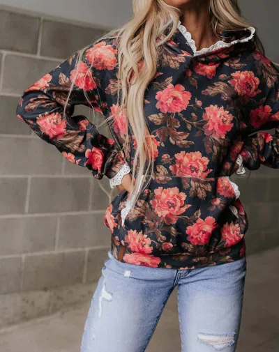Ampersand Ave University Hoodie In Kiss Goodnight In Multi