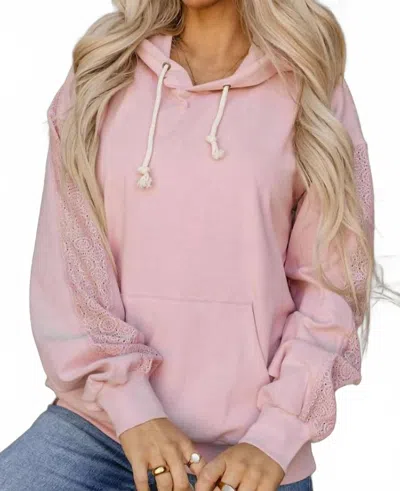 Ampersand Ave University Hoodie In Wonderstruck Pink
