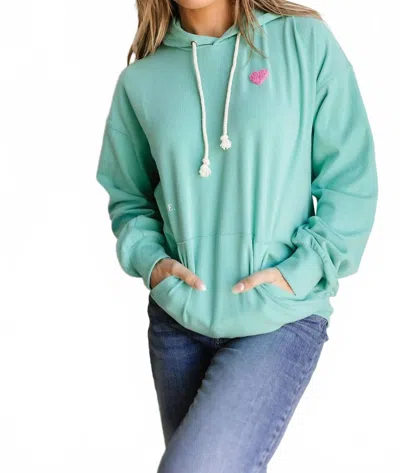 Ampersand Ave University Hoodie In You Are More Than Enough In Green