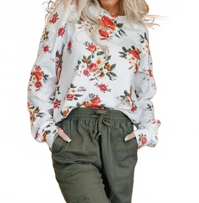 Ampersand Ave University Pullover Sweatshirt In Welcome Back In Multi