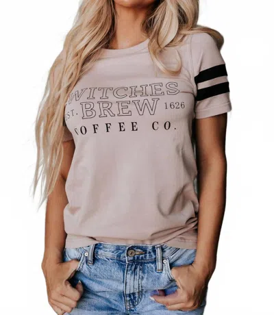 Ampersand Ave Witches Brew Tee In Mauve In Multi