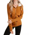 Ampersand Ave Fullzip Sweatshirt In Hey Boo Hey In Brown
