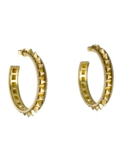 Pre-owned Amrapali 18k 1.06ctw Diamond Hoop Earrings In Multi