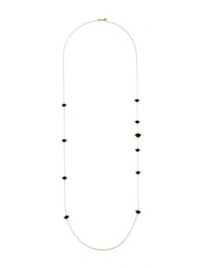 Pre-owned Amrapali 18k Diamond & Enamel Station Necklace, 37.5" In Multi