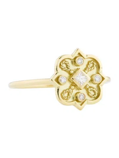 Pre-owned Amrapali 18k Diamond Heritage Mosaic Cocktail Ring In Multi