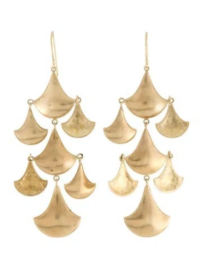 Pre-owned Amrapali 18k Kimaya Fan Chandelier Earrings In Multi