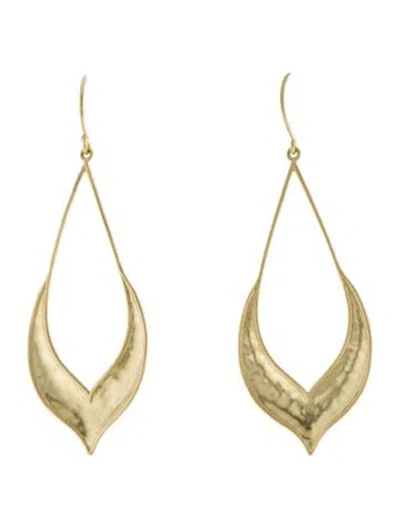 Pre-owned Amrapali 18k Varsha Leaf Drop Earrings In Multi