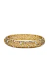 Amrapali Jali 18k Yellow Gold Diamond Bangle