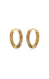 Amrapali Jali 18k Yellow Gold Diamond Hoop Earrings