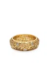 Amrapali Jali 18k Yellow Gold Diamond Ring