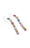 Amrapali Mini Rajasthan 18k White Gold Sapphire Earrings In Multi