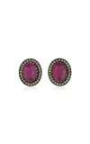 Amrapali Mini Rajasthan 18k Yellow Gold Ruby Earrings