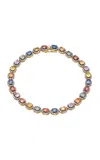 Amrapali Mini Rajasthan 18k Yellow Gold Sapphire Bracelet In Multi