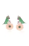 Amrapali Morni 14k Yellow Gold And Silver Multi-stone Earrings