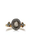 Amrapali One-of-a-kind Jaipur 14k Yellow Gold; Black Rhodium Diamond Ring
