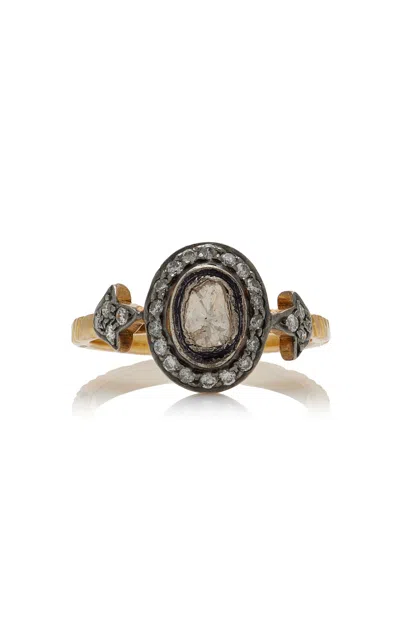 Amrapali One-of-a-kind Jaipur 14k Yellow Gold; Black Rhodium Diamond Ring