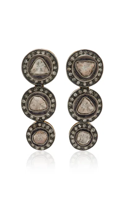 Amrapali One-of-a-kind Jaipur 14k Yellow Gold Diamond Earrings