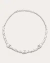Amrapali Women's Lily 18k Gold Pearl And Diamond Necklace In White