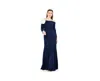 Amri Off-the-shoulder Long Sleeved Crepe Gown
